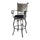 Powell D1062B17BS Ellie Big & Tall Barstool  black & Grey