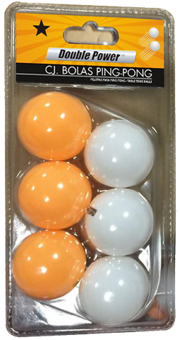 Action PP1116 Ping Pong Balls - Pack of 6 Table Tennis