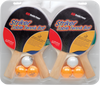 Action PP54665W Ping Pong Paddles & Balls  - Set of 2 Table Tennis