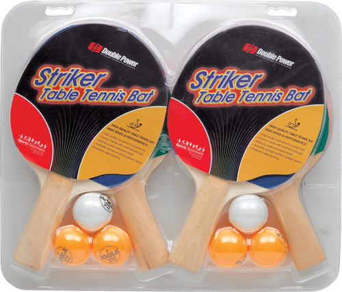 Action PP54665W Ping Pong Paddles & Balls  - Set of 2 Table Tennis
