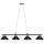 78'' 4 LT BILLIARD LIGHT-MATTE BLK/ MATTE BLACK
