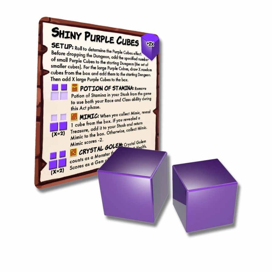 Phase Shift Games -  Dungeon Drop: Shiny Purple Cubes