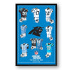 Carolina Panthers Framed Print 10x13 Uniform Heritage - Sporticulture