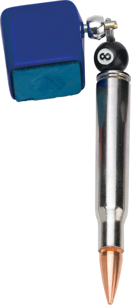 Silver QCSBPC Bullet Chalker - Blue Chalk Holders