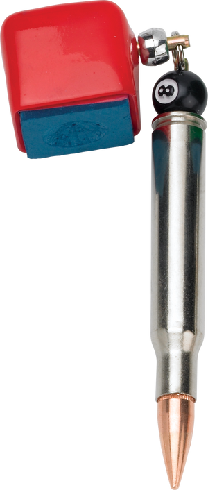 Silver QCSBPC Bullet Chalker - Red Chalk Holders