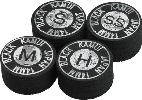 Kamui QTKBLK Black Pool Cue Tip - HARD Cue Tips
