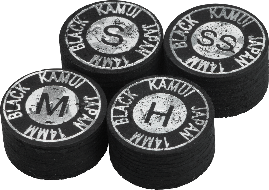 Kamui QTKBLK Black Pool Cue Tip - HARD Cue Tips
