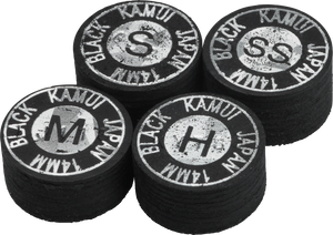 Kamui QTKBLK Black Pool Cue Tip - SUPER_SOFT Cue Tips