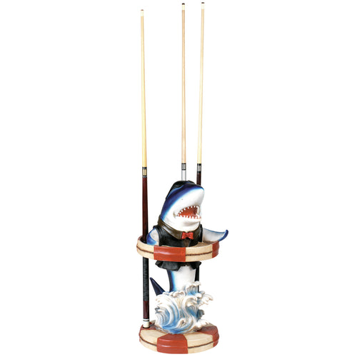 SHARK-BLUE POOL CUE HOLER