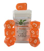 Role 4 Initiative - Role 4 Initiative Set Of 7 Dice With Arch D4 Translucent Orange With White