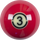 Aramith RBAT 03 Tournament Replacement Ball  - 3 Billiard Balls