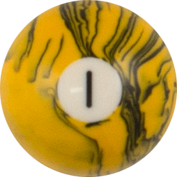 Action RBBM Black Marble Replacement Ball - 1 Billiard Balls