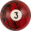Action RBBM Black Marble Replacement Ball - 3 Billiard Balls