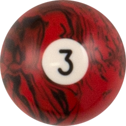 Action RBBM Black Marble Replacement Ball - 3 Billiard Balls
