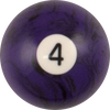 Action RBBM Black Marble Replacement Ball - 4 Billiard Balls