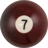 Action RBBM Black Marble Replacement Ball - 7 Billiard Balls