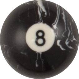 Action RBBM Black Marble Replacement Ball - 8 Billiard Balls
