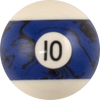 Action RBBM Black Marble Replacement Ball - 10 Billiard Balls