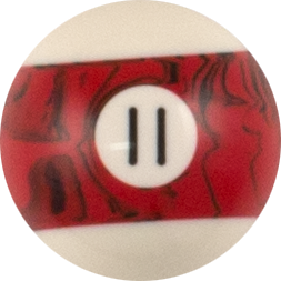 Action RBBM Black Marble Replacement Ball - 11 Billiard Balls