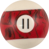 Action RBBM Black Marble Replacement Ball - 11 Billiard Balls