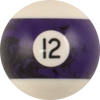Action RBBM Black Marble Replacement Ball - 12 Billiard Balls