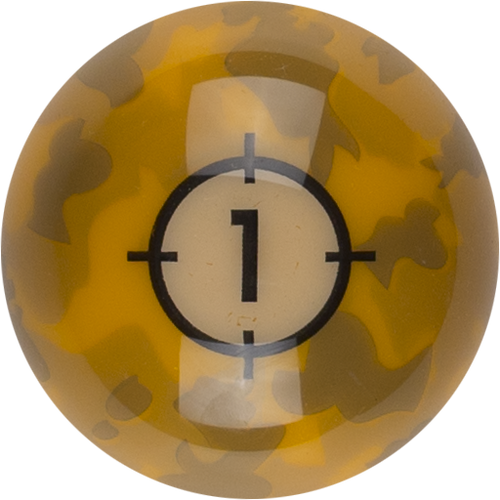 Aramith RBCAM 01 Camoflage Replacement Ball  - 1 Billiard Balls