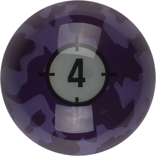 Aramith RBCAM 04 Camoflage Replacement Ball  - 4 Billiard Balls