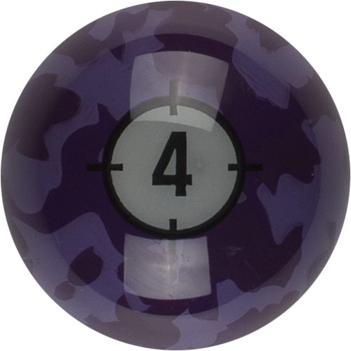 Aramith RBCAM 04 Camoflage Replacement Ball  - 4 Billiard Balls