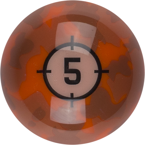 Aramith RBCAM 05 Camoflage Replacement Ball  - 5 Billiard Balls