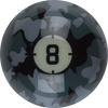 Aramith RBCAM 08 Camoflage Replacement Ball  - 8 Billiard Balls