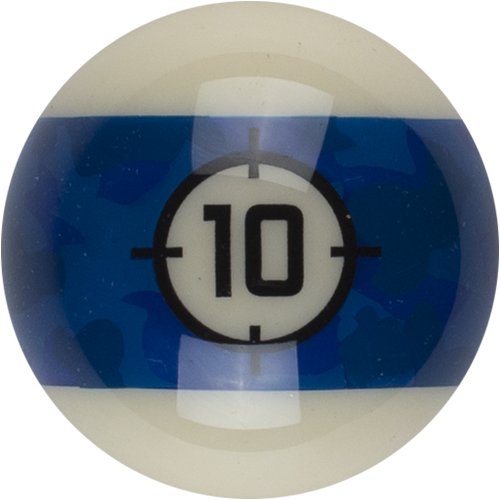 Aramith RBCAM 10 Camoflage Replacement Ball  - 10 Billiard Balls