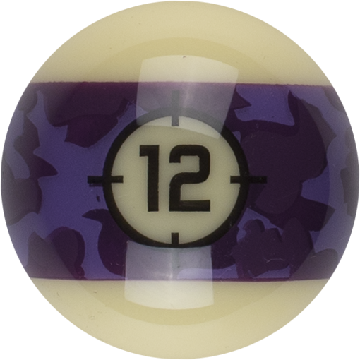 Aramith RBCAM 12 Camoflage Replacement Ball  - 12 Billiard Balls