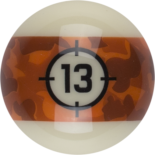 Aramith RBCAM 13 Camoflage Replacement Ball  - 13 Billiard Balls