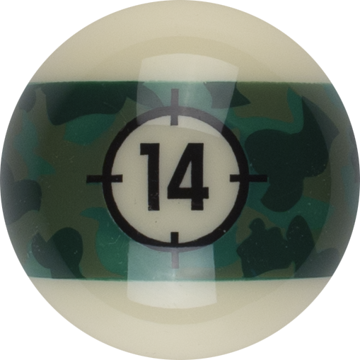 Aramith RBCAM 14 Camoflage Replacement Ball  - 14 Billiard Balls