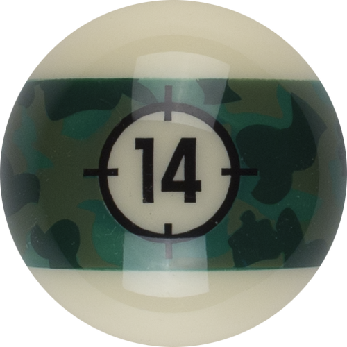 Aramith RBCAM 14 Camoflage Replacement Ball  - 14 Billiard Balls
