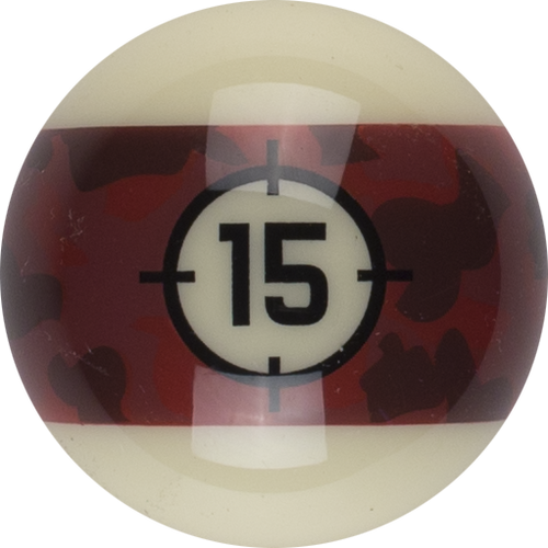 Aramith RBCAM 15 Camoflage Replacement Ball  - 15 Billiard Balls