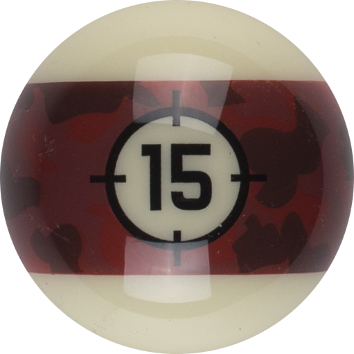 Aramith RBCAM 15 Camoflage Replacement Ball  - 15 Billiard Balls