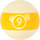 Aramith RBCONT 09 Continental Replacement Ball  - 9 Billiard Balls