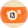 Aramith RBPR 13 Premier/ Crown Replacement Ball  - 13 Billiard Balls