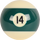 Aramith RBPR 14 Premier/ Crown Replacement Ball  - 14 Billiard Balls