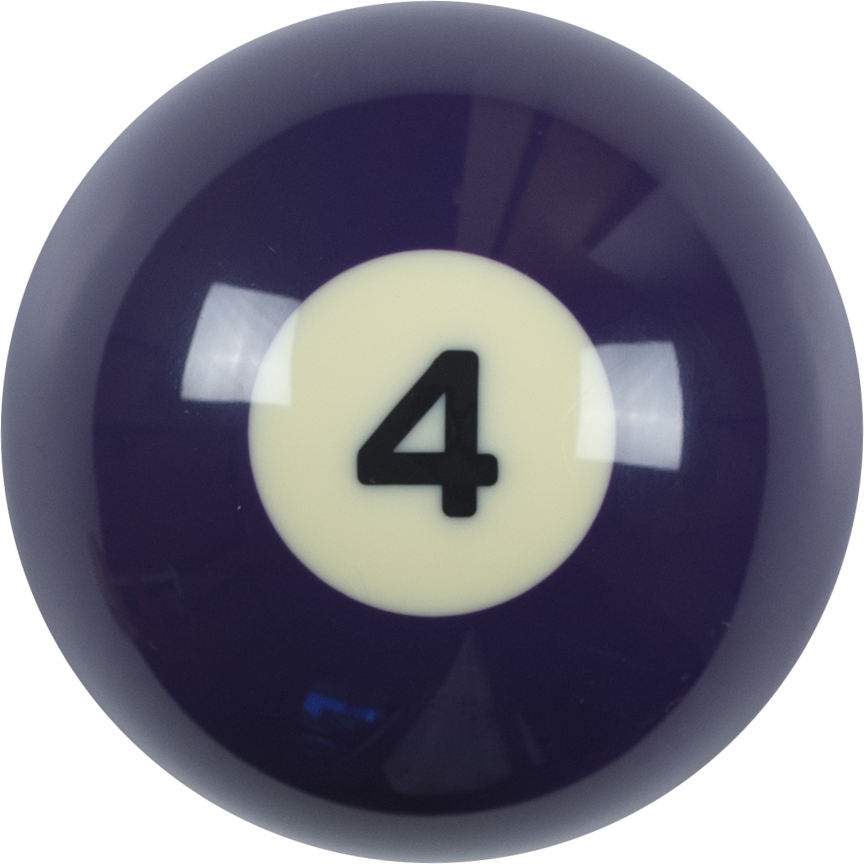 Action RBSTD Standard Replacement Ball  - 4 Billiard Balls