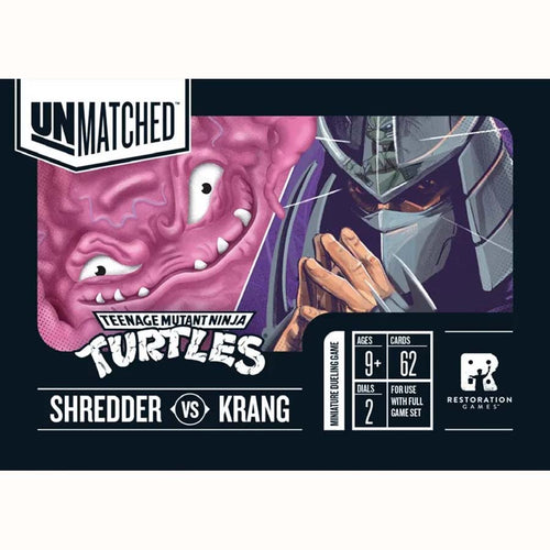 Restoration Games -  Tmnt - Unmatched Adventures: Teenage Mutant Ninja Turtles: Shredder And Krang Hero Deck Pre-Order