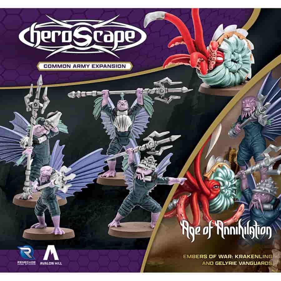 Renegade Games Studios -  Heroscape: Embers Of War: Krakenling And Gelryie Vanguards Army Expansion Pre-Order