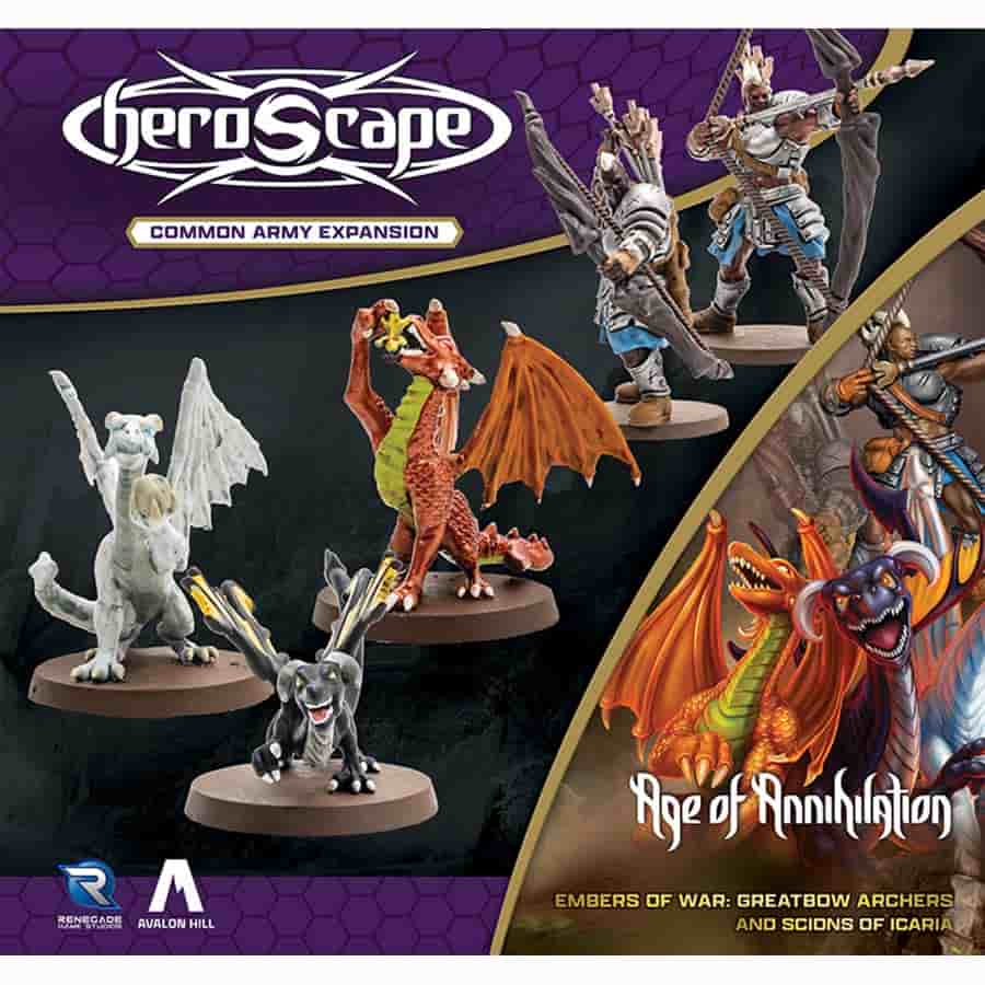 Renegade Games Studios -  Heroscape: Embers Of War: Greatbow Archers And Scions Of Icaria Army Expansion Pre-Order