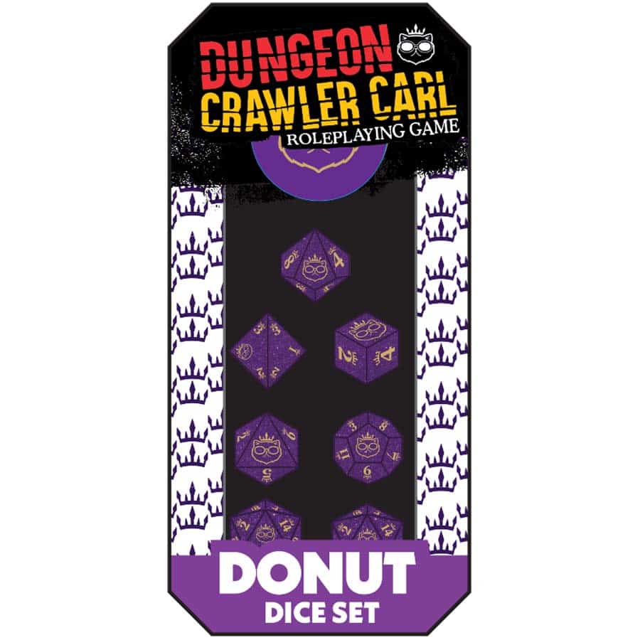 Renegade Games Studios -  Dungeon Crawler Carl Rpg: Donut's Enchanted Crown Of The Sepsis Whore Dice Set Pre-Order