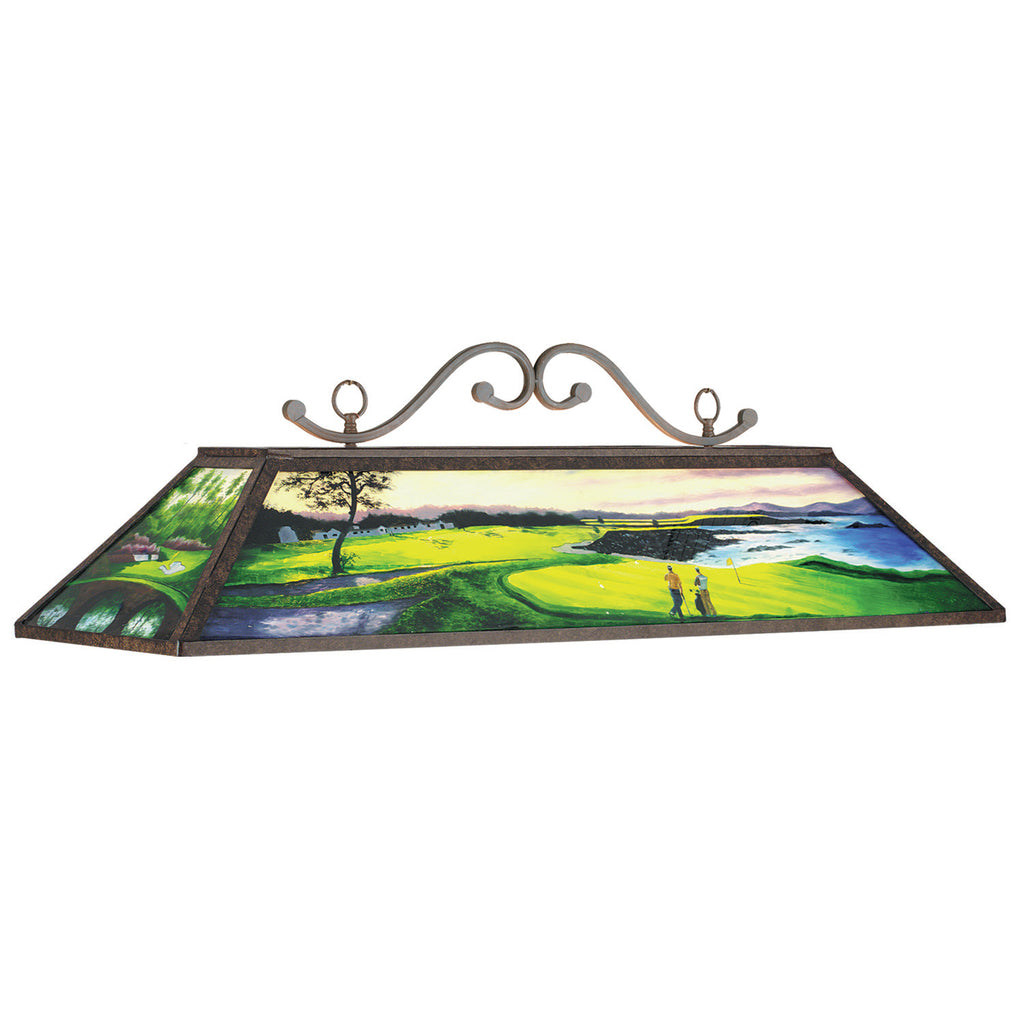 48''HAND-PAINTED BILLIARD LIGHT