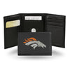 Denver Broncos Wallet Trifold Leather Embroidered - Rico Industries