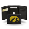 Iowa Hawkeyes Wallet Trifold Leather Embroidered - Rico Industries