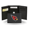 Arizona Cardinals Wallet Trifold Leather Embroidered - Rico Industries