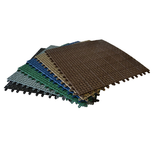 Riverstone RSI-IFS-TN-12 22 x 22 in. RSI Interlocking Floor System - Tan